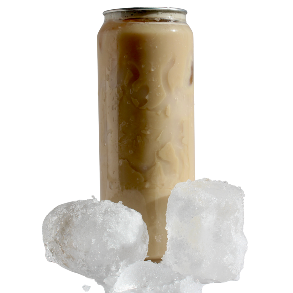 Lata de café proteico Kairos sin azúcar con hielo